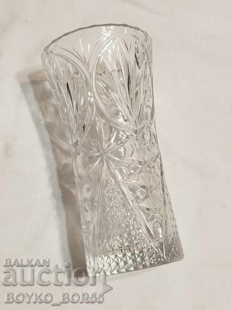 Magnificent Crystal Vase from Soca, 70s