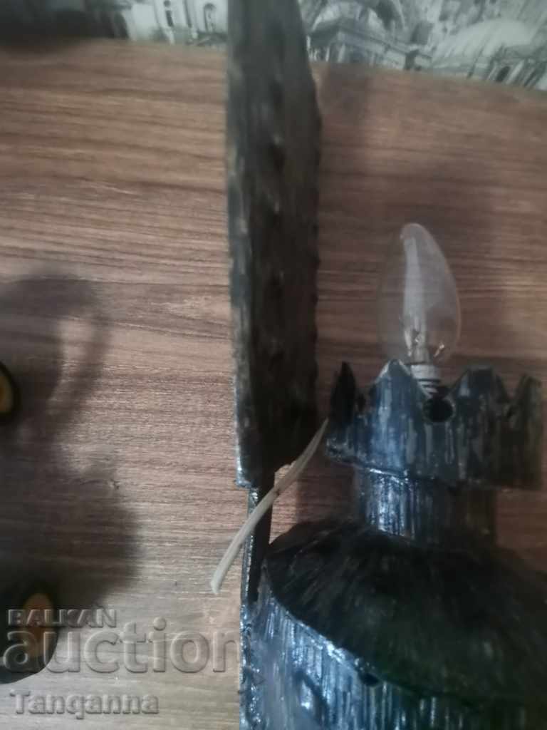 Gas lamp converted to electricity - 5 Gas lamp converted to electricity - 5