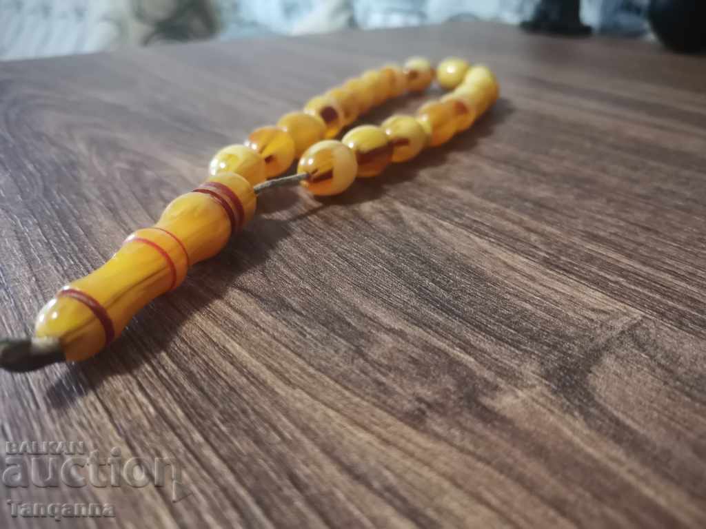 Unique amber rosary with price 130.00 BGN | € 66.47