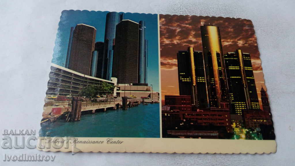 Carte poștală Centrul Renașterii din Detroit