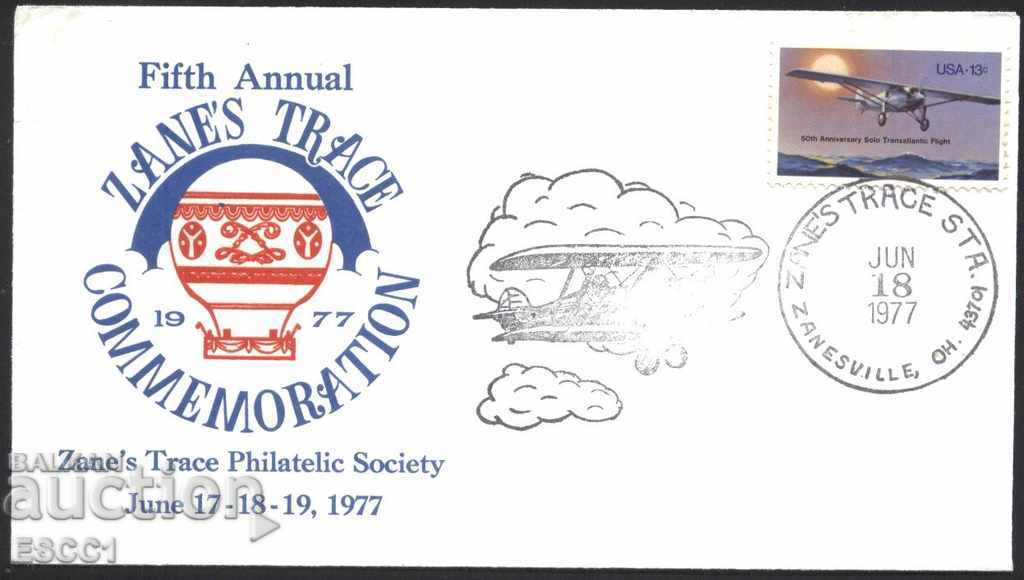 First day envelope FDC Aviation Aircraft 1977 from the USA