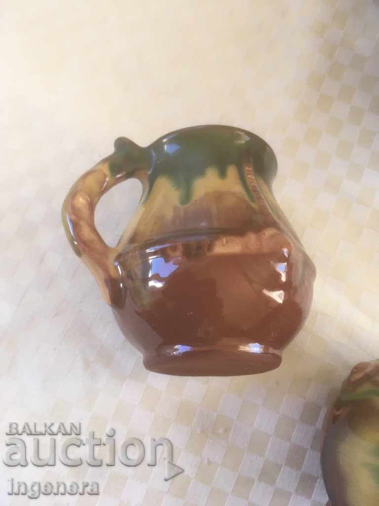 TROYAN CERAMICS FROM THE 70'S KRONDIR GLASS SERVICE GLUC - 6 TROYAN CERAMICS FROM THE 70'S KRONDIR GLASS SERVICE GLUC - 6