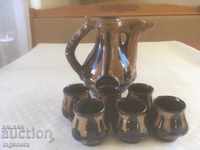 TROYAN CERAMICS FROM THE SERVICE 70'S GLUCK KRONDIR TEAPOOT CUP