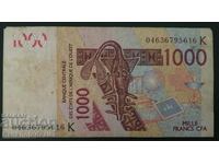 Πολιτεία Δυτικής Αφρικής 1000 Φράγκα 2003 Pick 215b Ref 5616