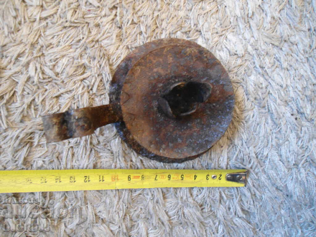 An old forged candlestick - 5