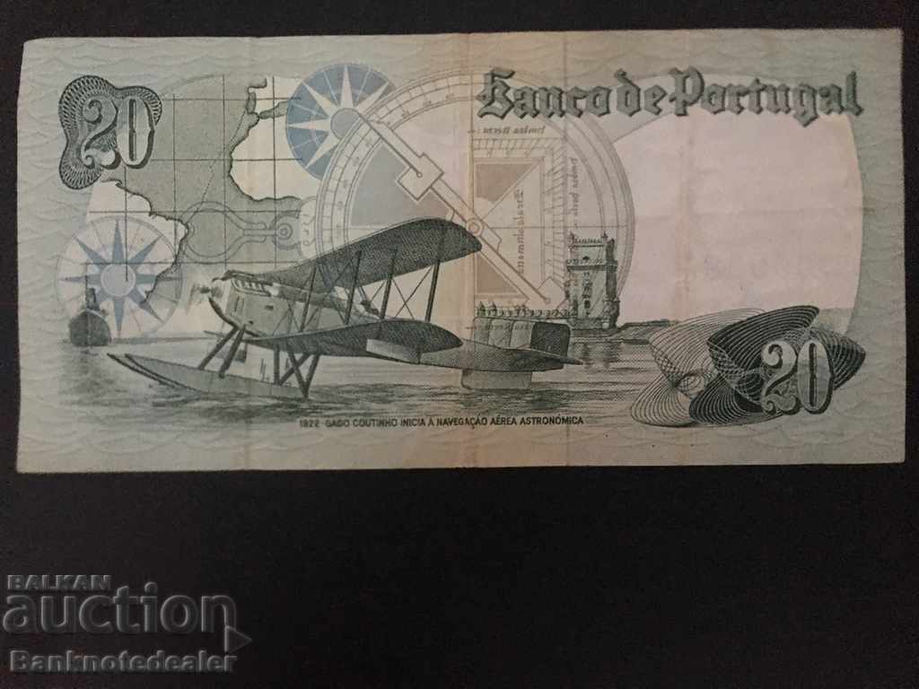 Portugal 20 escudos 1978 Pick 176 Ref 9385 with price 12.00 BGN | € 6.14 Portugal 20 escudos 1978 Pick 176 Ref 9385 with price 12.00 BGN | € 6.14