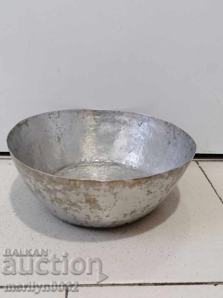 Old tinned bowl sahan panica tas copper vessel copper Old tinned bowl sahan panica tas copper vessel copper