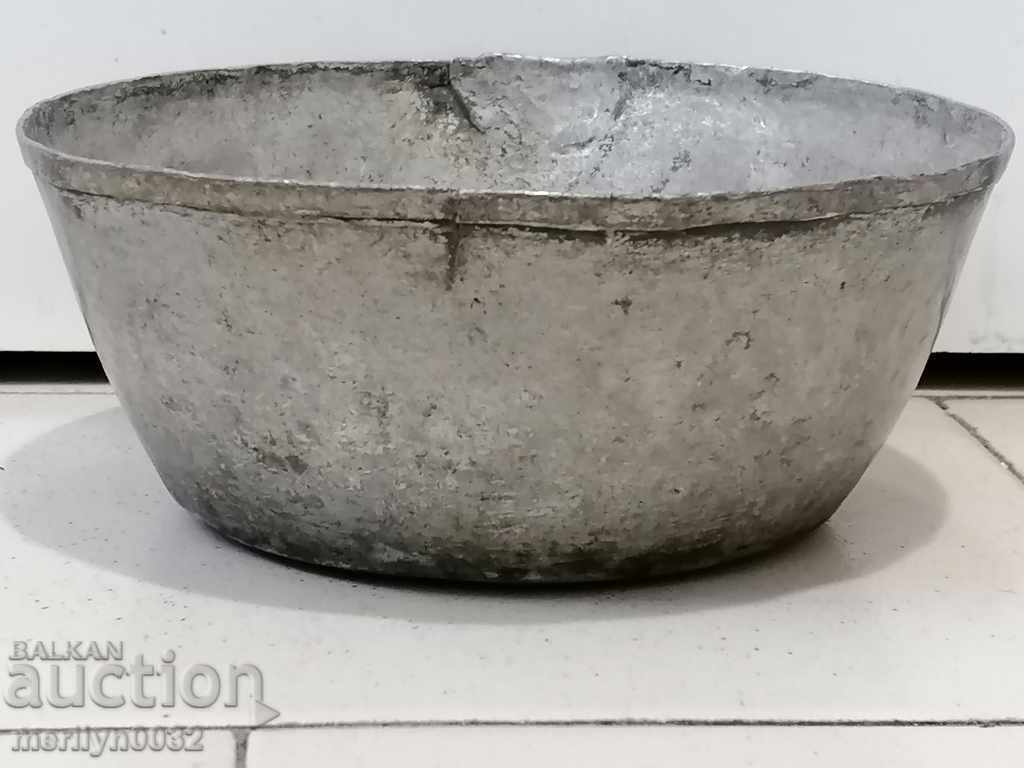 Old tinned bowl sahan panica tas copper vessel copper with price 59.00 BGN | € 30.17