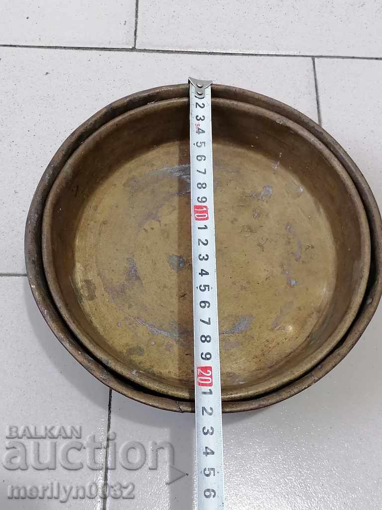 Delivery of Brass weights for old scale, a pair, scale weight, balance