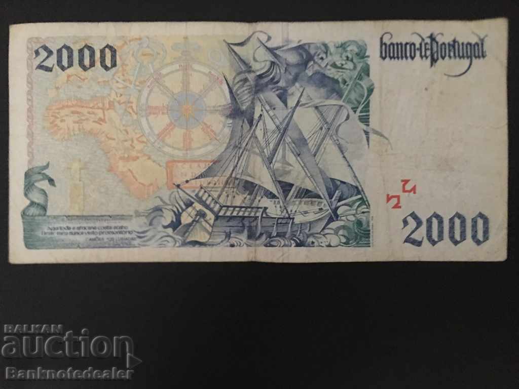 Portugal 2000 Escudos Pick 189 ref 2261 with price 40.00 BGN | € 20.45 Portugal 2000 Escudos Pick 189 ref 2261 with price 40.00 BGN | € 20.45