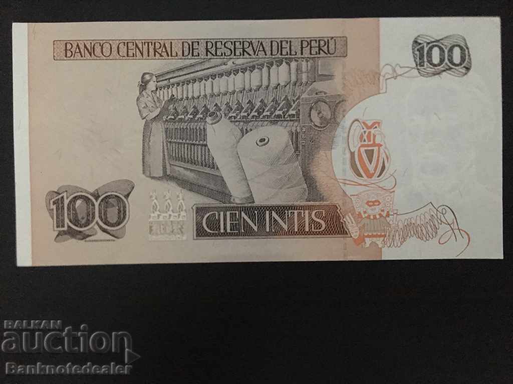 Peru 100 Intis 1987 Pick 133 Ref 8508 with price 1.00 BGN | € 0.51 Peru 100 Intis 1987 Pick 133 Ref 8508 with price 1.00 BGN | € 0.51