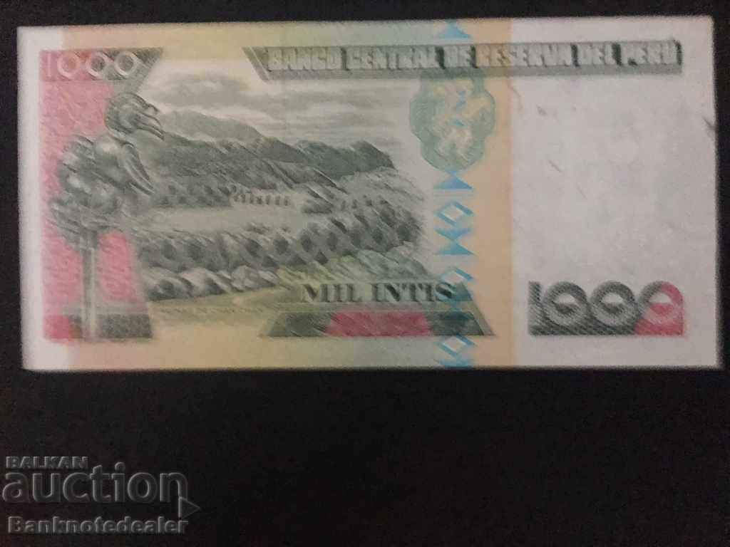 Peru 1000 Intis 1988 Pick 136 Ref 5437 with price 1.00 BGN | € 0.51 Peru 1000 Intis 1988 Pick 136 Ref 5437 with price 1.00 BGN | € 0.51