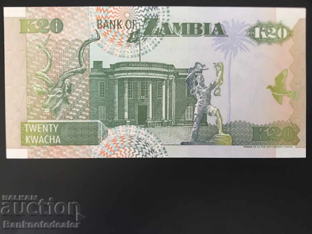 Zambia 20 Kwacha 1992 Pick 36 Unc Ref 8713 cu preț 2.00 BGN | € 1.02 Zambia 20 Kwacha 1992 Pick 36 Unc Ref 8713 cu preț 2.00 BGN | € 1.02