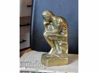 Figura de bronz a unui gânditor. Nu Rodin :)