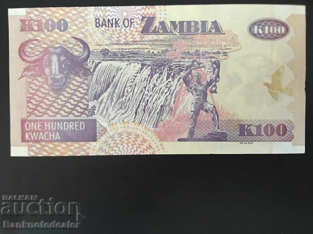Zambia 100 Kwacha 2009 Pick 38f Ref 3831 Unc with price 3.50 BGN | € 1.79 Zambia 100 Kwacha 2009 Pick 38f Ref 3831 Unc with price 3.50 BGN | € 1.79