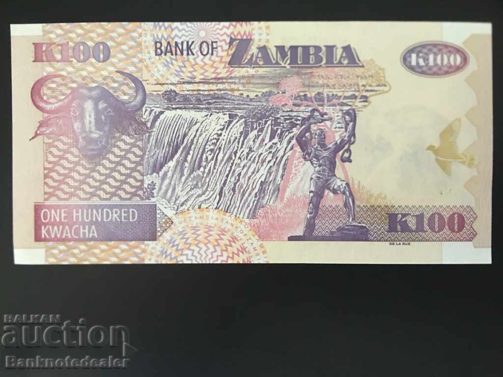 Zambia 100 Kwacha 2009 Pick 38f Ref 4462 Unc with price 3.50 BGN | € 1.79 Zambia 100 Kwacha 2009 Pick 38f Ref 4462 Unc with price 3.50 BGN | € 1.79
