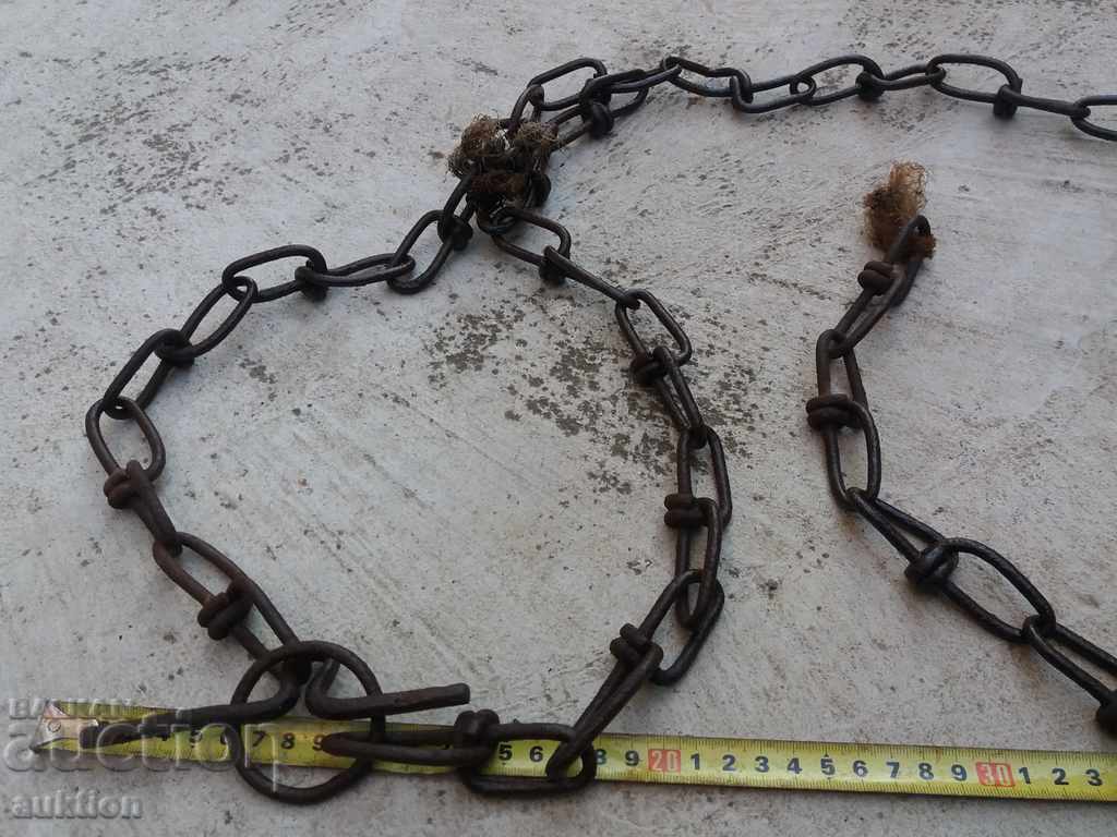 OLD HARDWARE, ANIMAL CHAIN - EXCELLENT - 5 OLD HARDWARE, ANIMAL CHAIN - EXCELLENT - 5