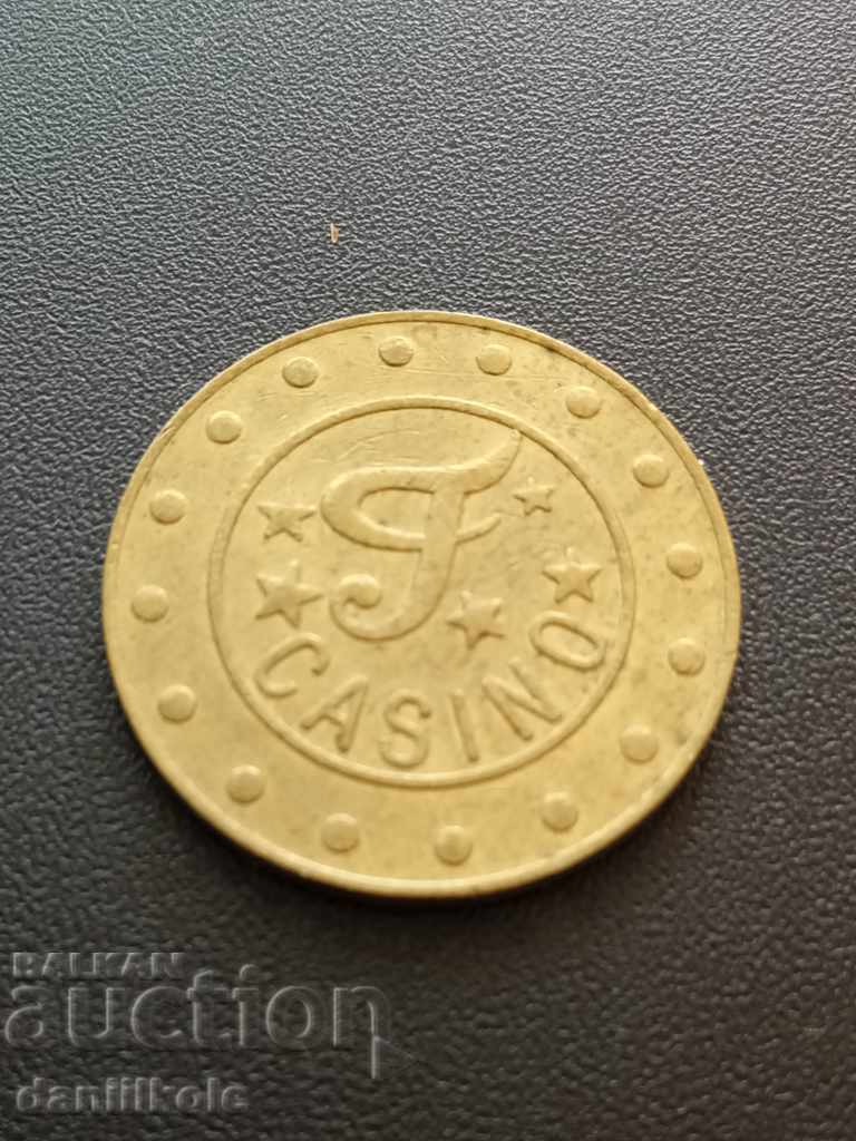 * $ * Y * $ * PLAQUE TOKEN - F CASINO COIN - EXCELLENT * $ * Y * $ * with price 3.90 BGN | € 1.99 * $ * Y * $ * PLAQUE TOKEN - F CASINO COIN - EXCELLENT * $ * Y * $ * with price 3.90 BGN | € 1.99