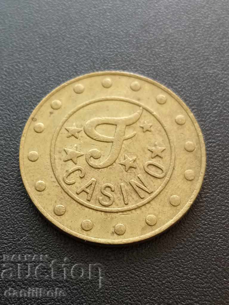 * $ * Y * $ * PLAQUE TOKEN - F CASINO COIN - EXCELLENT * $ * Y * $ * with price 3.90 BGN | € 1.99 * $ * Y * $ * PLAQUE TOKEN - F CASINO COIN - EXCELLENT * $ * Y * $ * with price 3.90 BGN | € 1.99