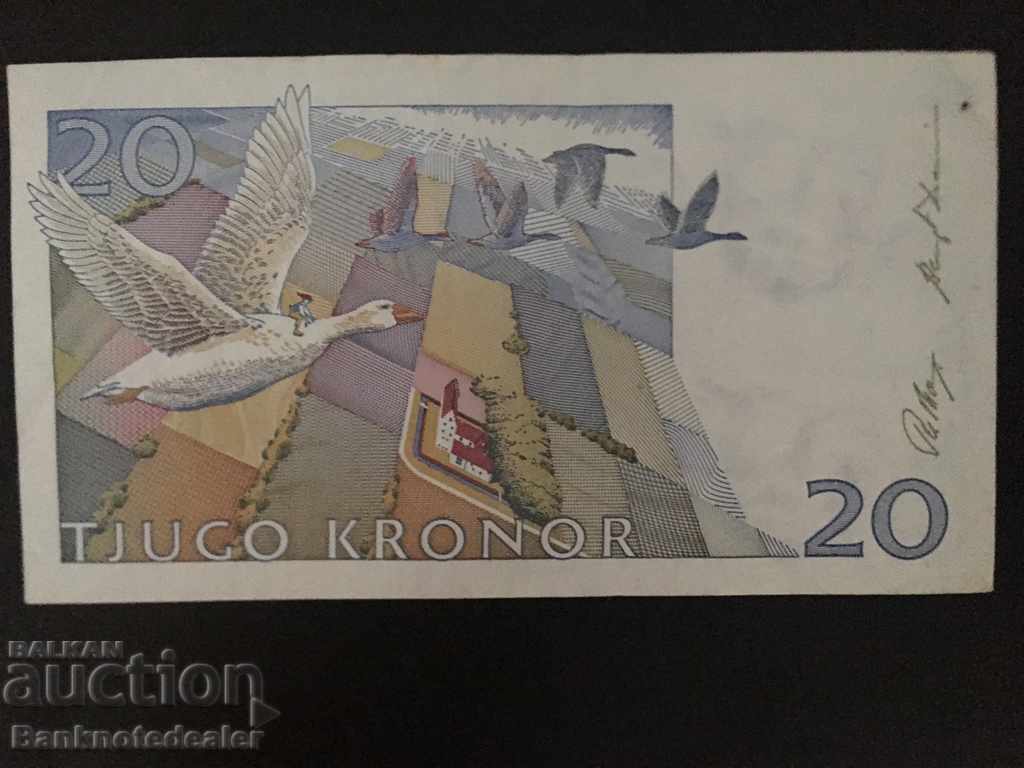 Sweden 20 Kronor 1991 Pick 61 Ref 3514 with price 7.00 BGN | € 3.58