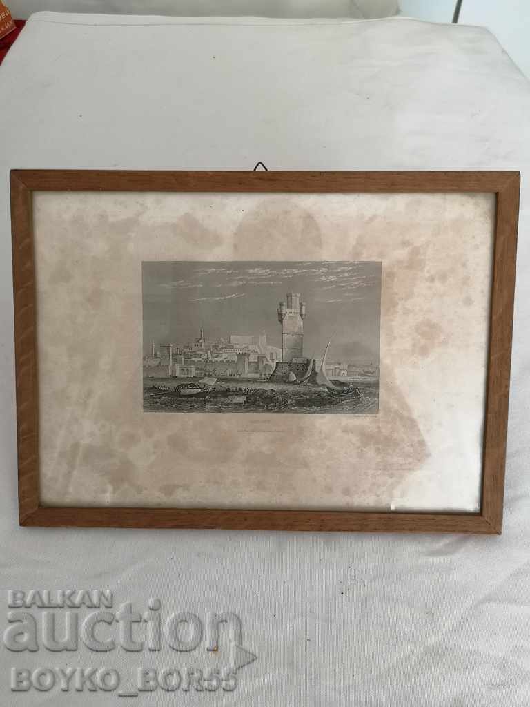Ancient 19th Century Antique Collectible Lithograph