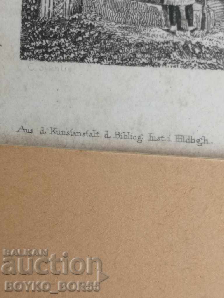 Auction  Ancient 19th Century Antique Collectible Lithograph