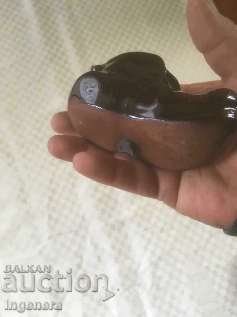 Licitație CERAMICĂ DE TROIAN DIN ANII '70 SUVENIR PANTOF GLAZURAT