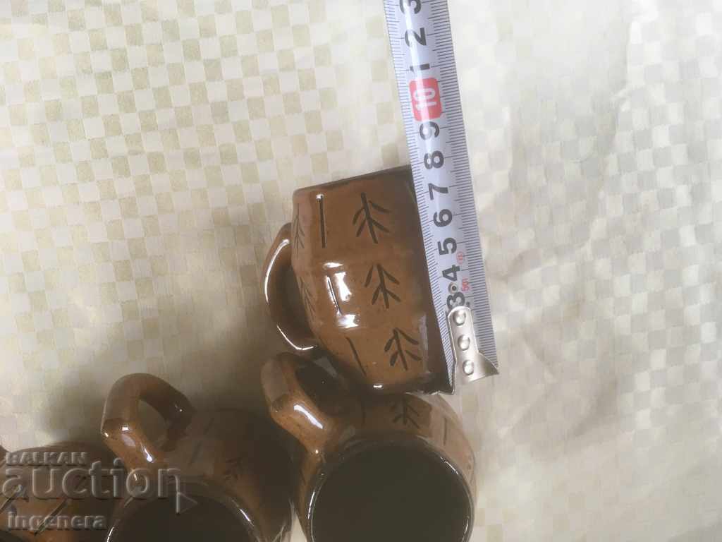 Delivery of TROYAN CERAMICS FROM THE 70'S GLASS GLUES-4 PCS Delivery of TROYAN CERAMICS FROM THE 70'S GLASS GLUES-4 PCS