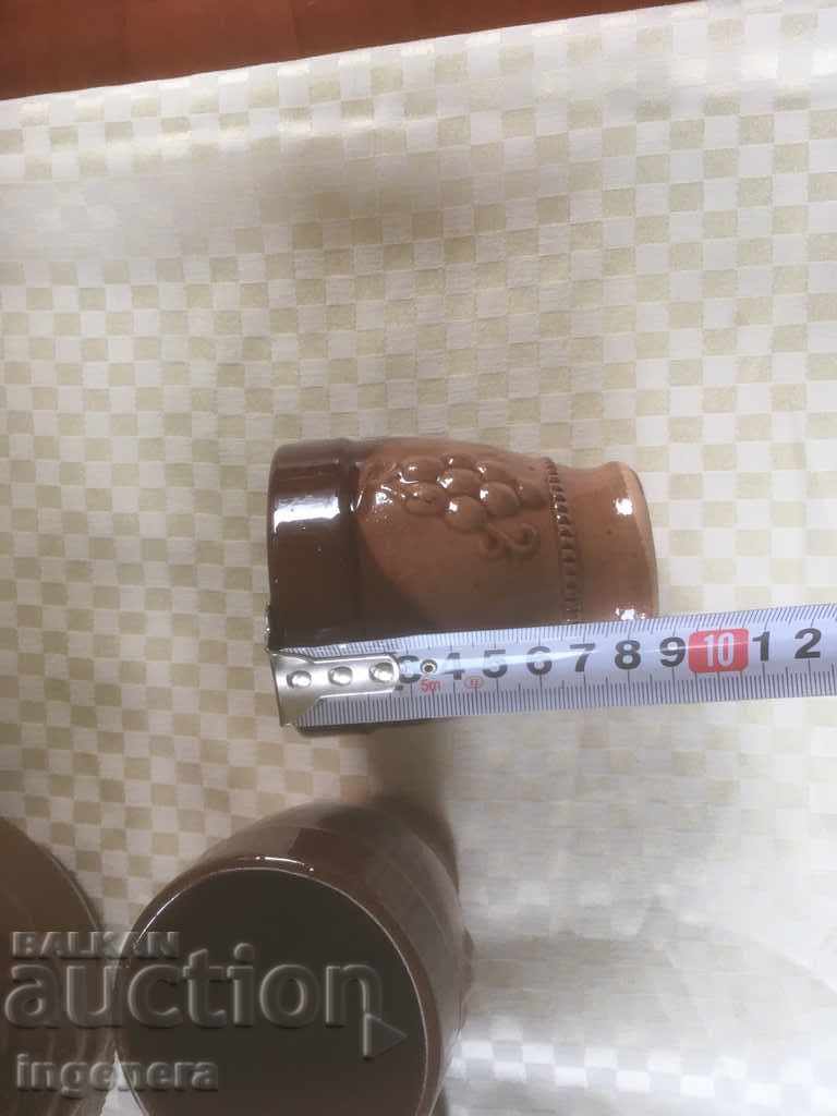 TROYAN CERAMICS FROM THE 70'S JUGS GLASS SERVICE GLASS - 5 TROYAN CERAMICS FROM THE 70'S JUGS GLASS SERVICE GLASS - 5