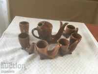 CERAMICĂ DE TROIAN DIN ANII '70 SERVICIU FRUMUSEȚE