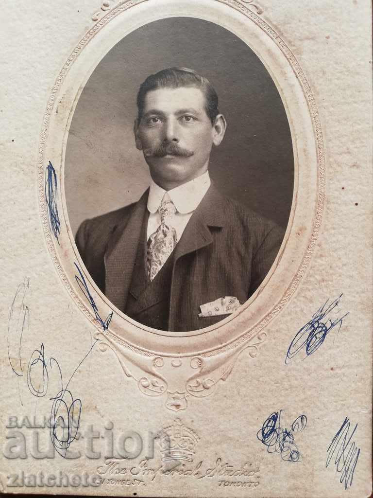 Old cardboard photo - Bulgarian emigrant America with price 50.00 BGN | € 25.56