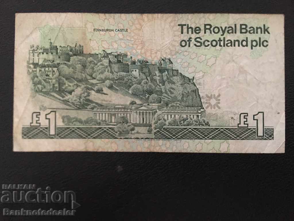 Scotland Royal Bank 1 Pound 1990 Pick 351e Ref 4243 with price 5.00 BGN | € 2.56 Scotland Royal Bank 1 Pound 1990 Pick 351e Ref 4243 with price 5.00 BGN | € 2.56