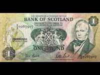 Scotland Bank of Scotland 1 Pound 1988 Pick 111 Ref 7907