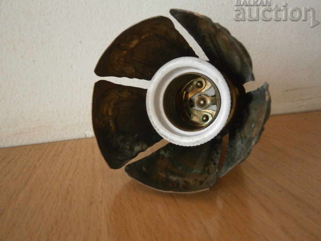 Auction antique bronze lamp socket tulip Auction antique bronze lamp socket tulip