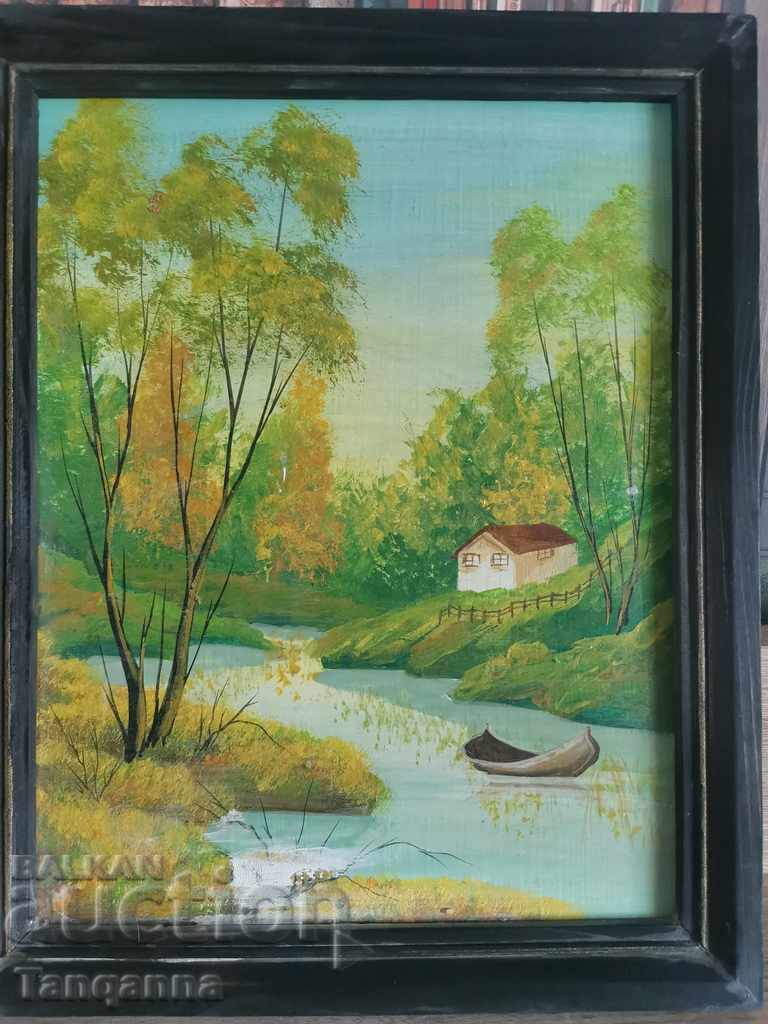 Old oil painting with price 45.00 BGN | € 23.01 Old oil painting with price 45.00 BGN | € 23.01