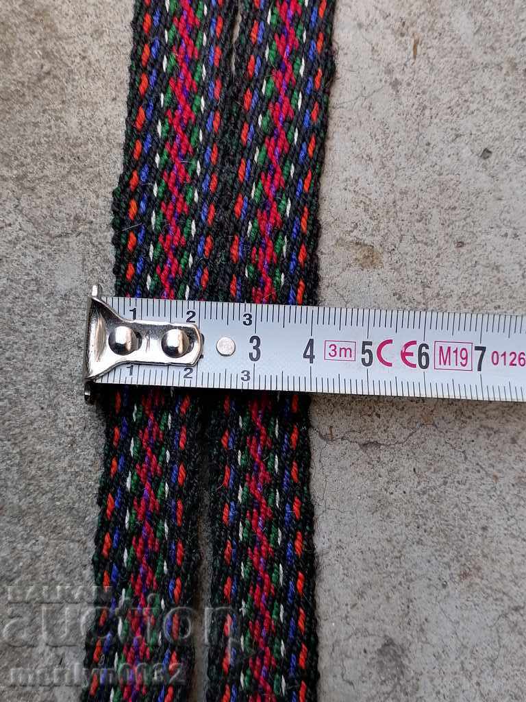 Auction  Old hand-woven belt sash belt costume with a length of 4.50 m