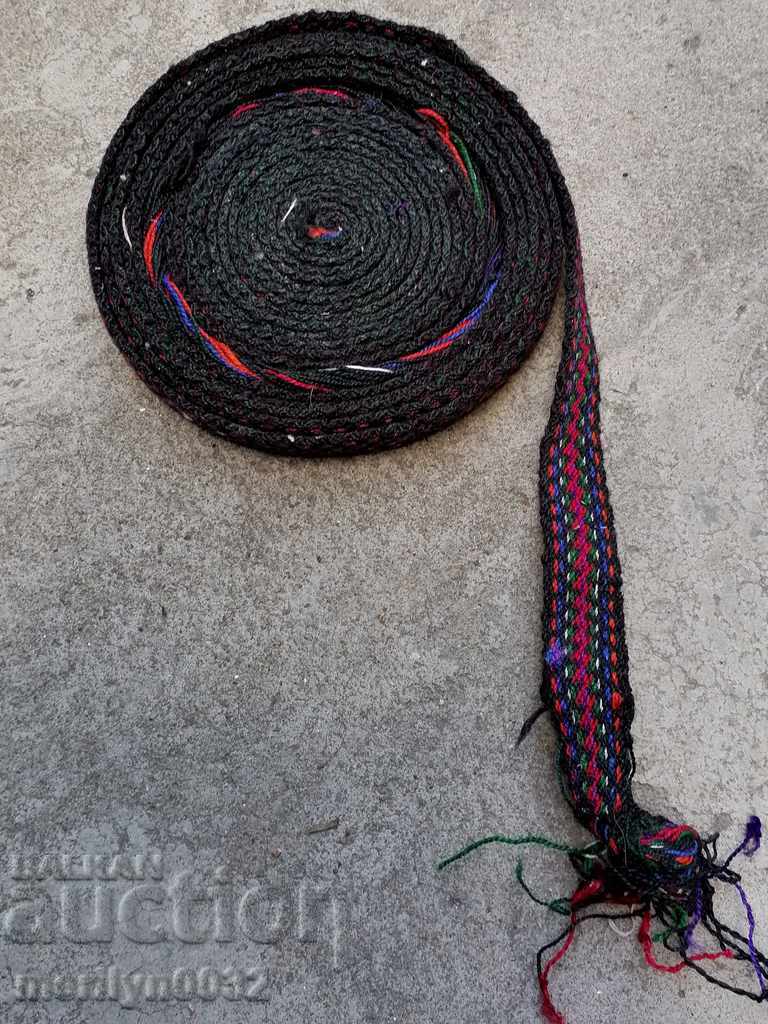 Old hand-woven belt sash belt costume with a length of 4.50 m - 5