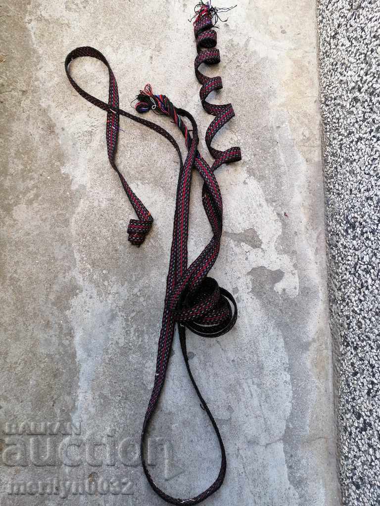Old hand-woven belt sash belt costume with a length of 4.50 m - 6