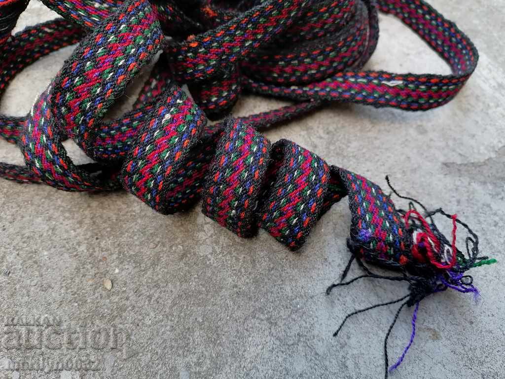 Old hand-woven belt sash belt costume with a length of 4.50 m - 7