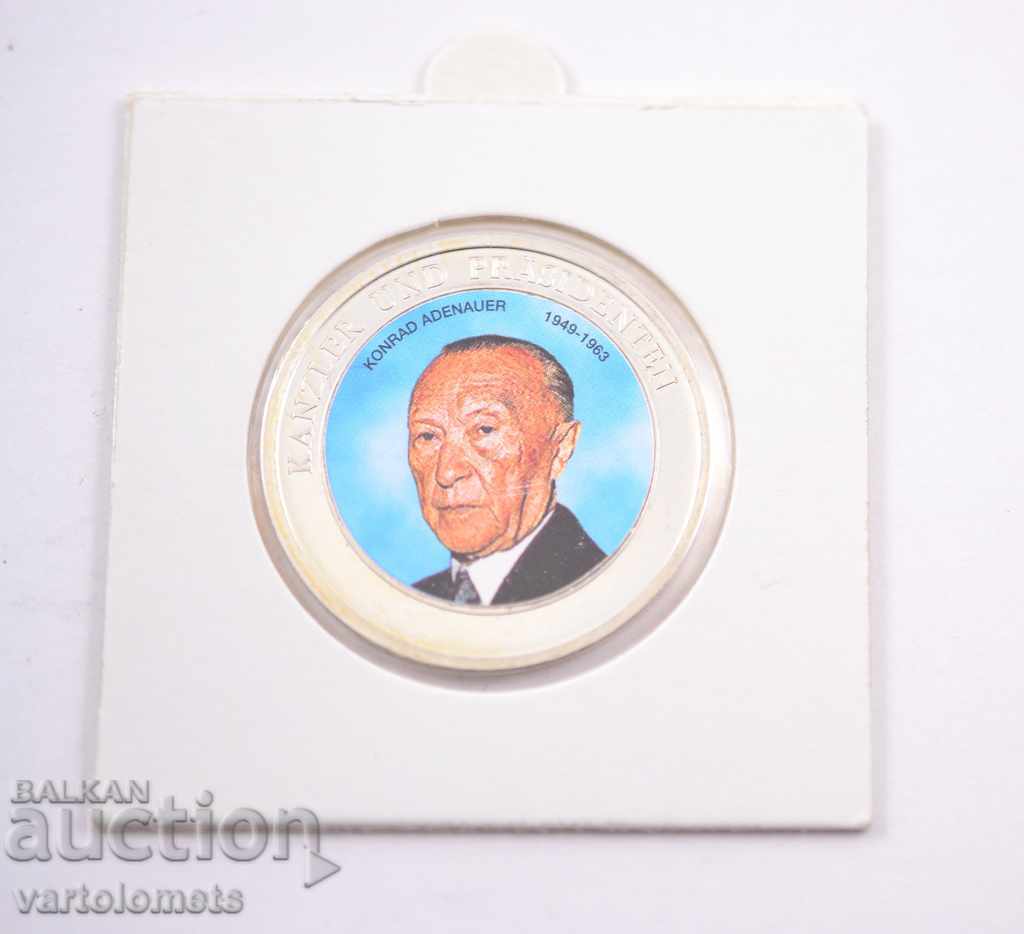 plaque Germany - Chancellor Adenauer