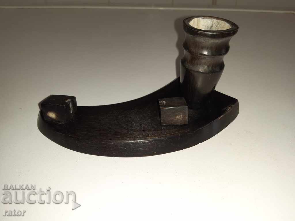 Old horn figure - vase, photo stand, soc with price 15.00 BGN | € 7.67