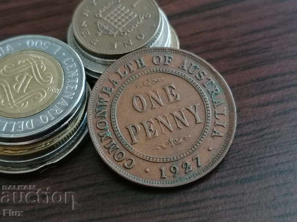 Монета - Австралия - 1 пени | 1927г.
