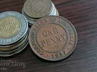 Monedă - Australia - 1 penny 1927