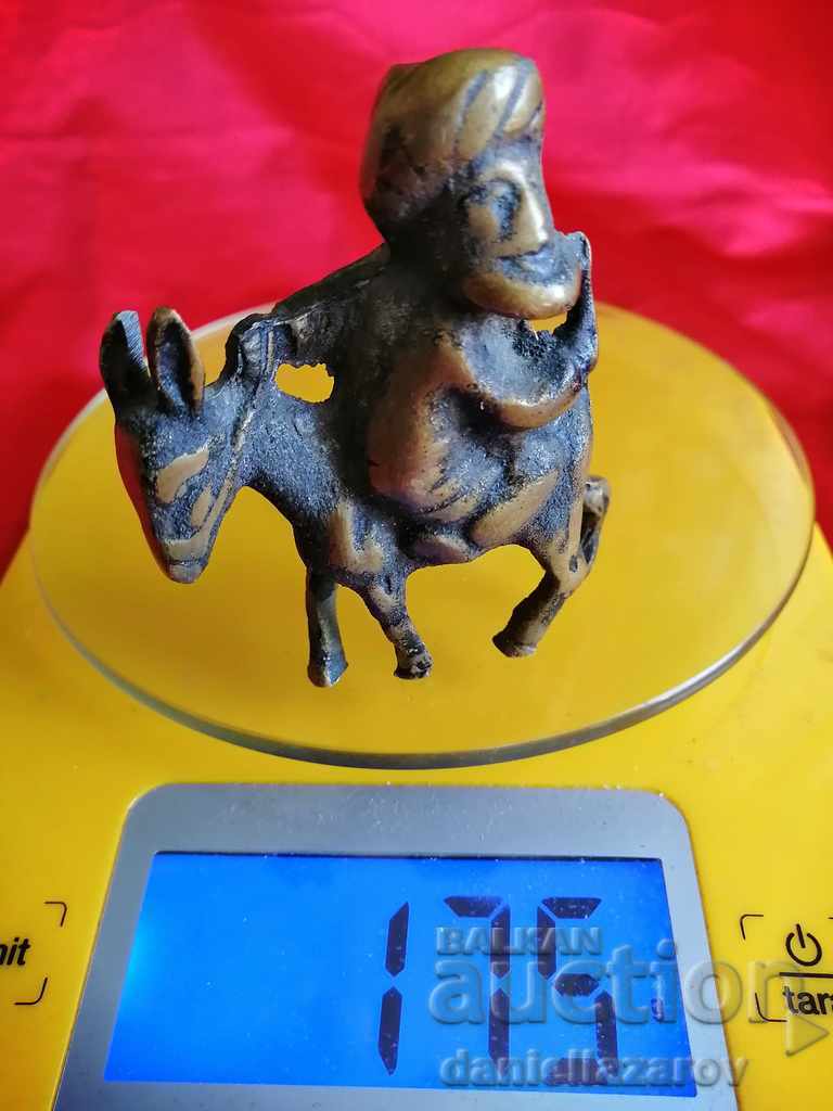 Μικρό Χάλκινο Γλυπτό NASTRADIN HODJA, Αγαλματίδιο - 6 Μικρό Χάλκινο Γλυπτό NASTRADIN HODJA, Αγαλματίδιο - 6