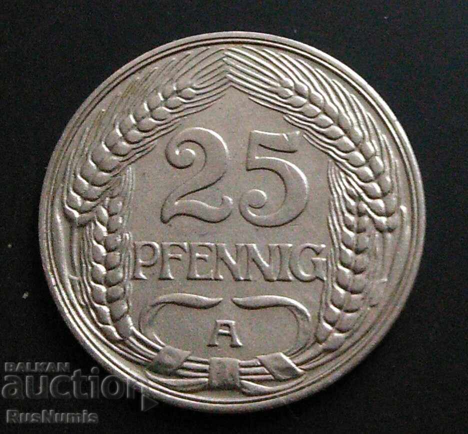Γερμανία. 25 pfennig 1912 (Α).