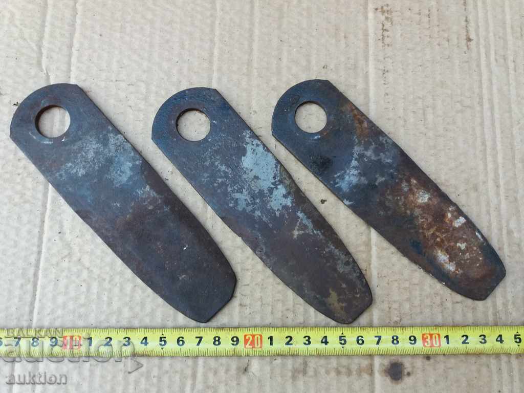 LOT OF 3 STEELED CUTTERS, MARKED TOOLS - 6 LOT OF 3 STEELED CUTTERS, MARKED TOOLS - 6