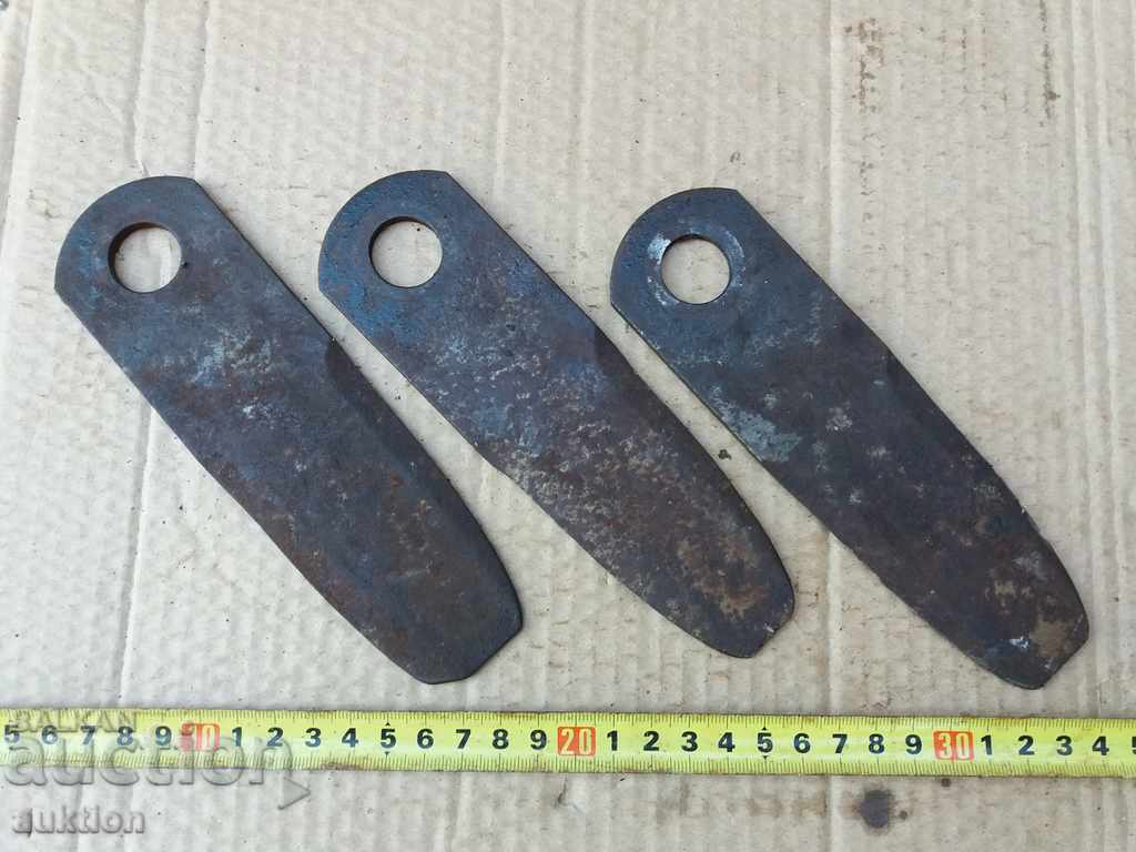 LOT OF 3 STEELED CUTTERS, MARKED TOOLS - 7 LOT OF 3 STEELED CUTTERS, MARKED TOOLS - 7