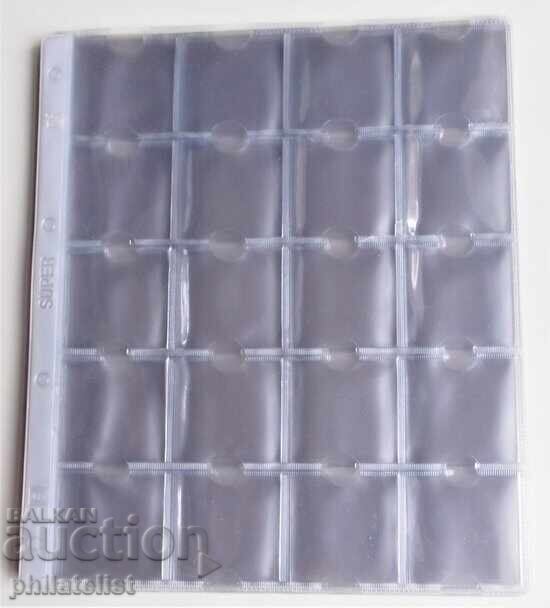 Auction  Hartberger SUPER sheets for 20 coins in cardboard holders (10 pcs.)
