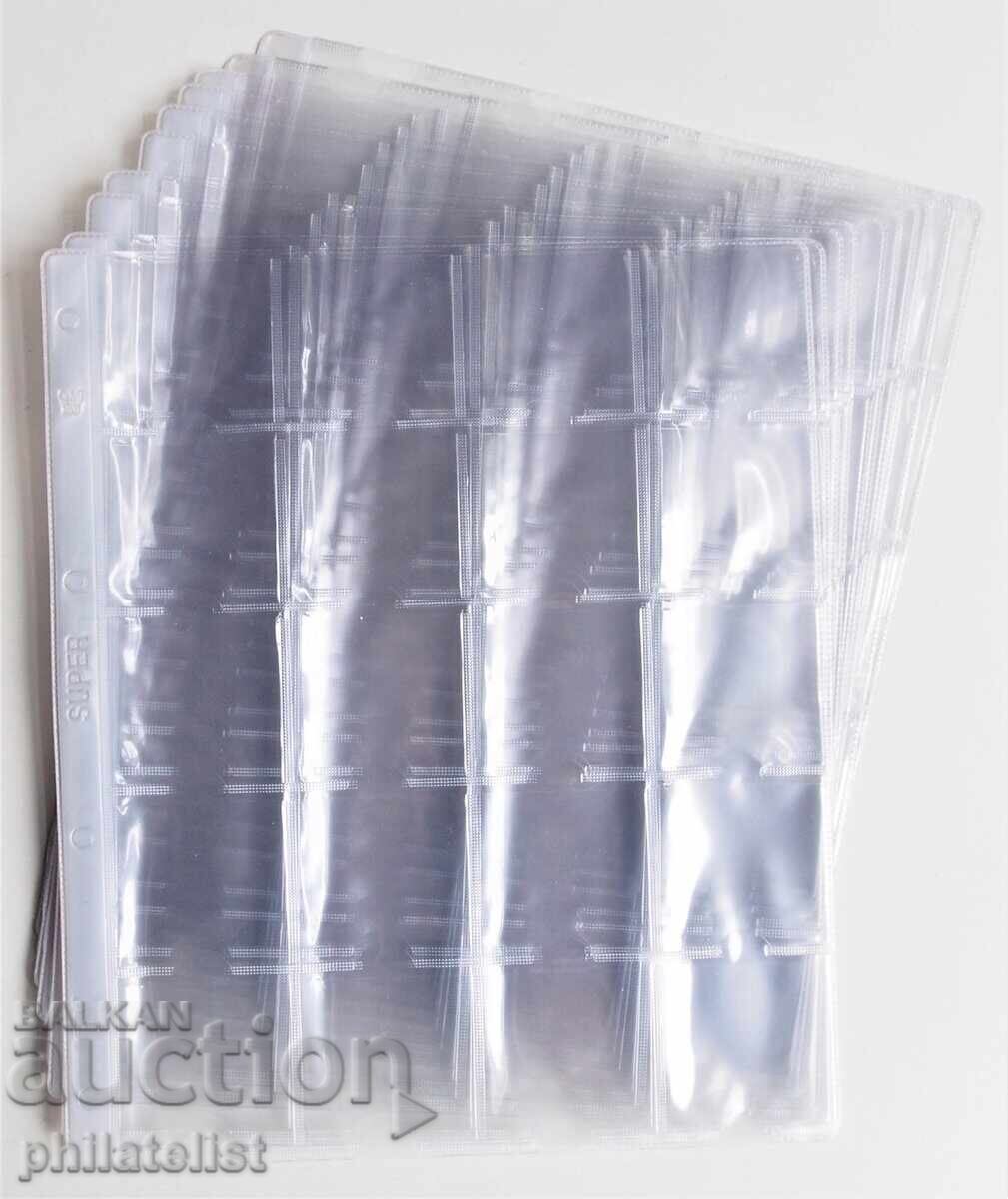 Delivery of Hartberger SUPER sheets for 20 coins in cardboard holders (10 pcs.)