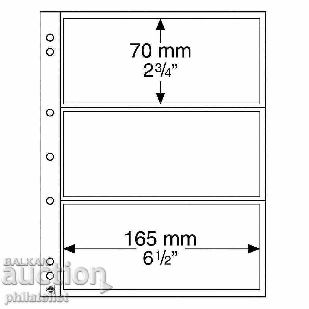 Leuchtturm Numis - 3C sheets for three banknotes / pack of 10 pcs Leuchtturm Numis - 3C sheets for three banknotes / pack of 10 pcs